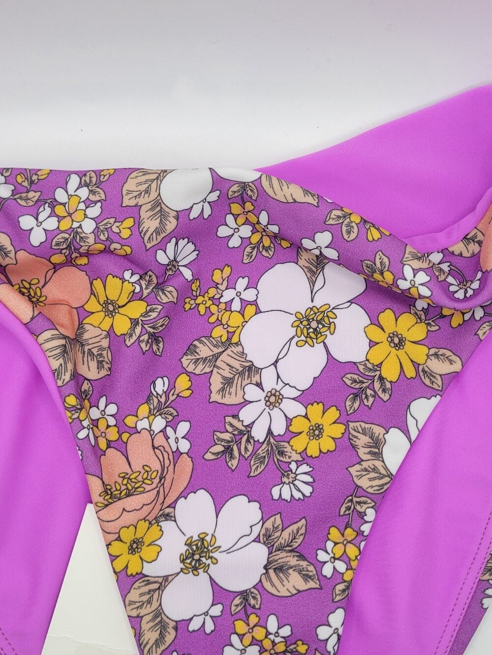 Veronica Beard Marau Orchid Multi Pink Bikini Bottom Size S NWT